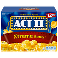 Act II Xtreme Butter Microwave Popcorn - 12 ct