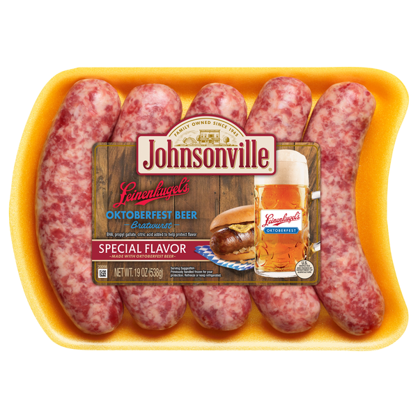Johnsonville Leinenkugel's Octoberfest Beer Bratwurst - 5 ct