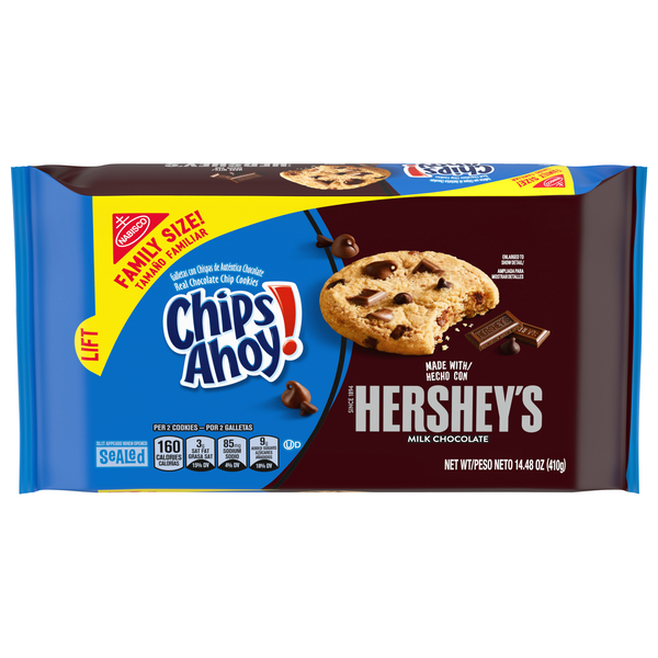 Nabisco Chips Ahoy! Chocolate Chip Cookies with Hershey's Milk Chocolate