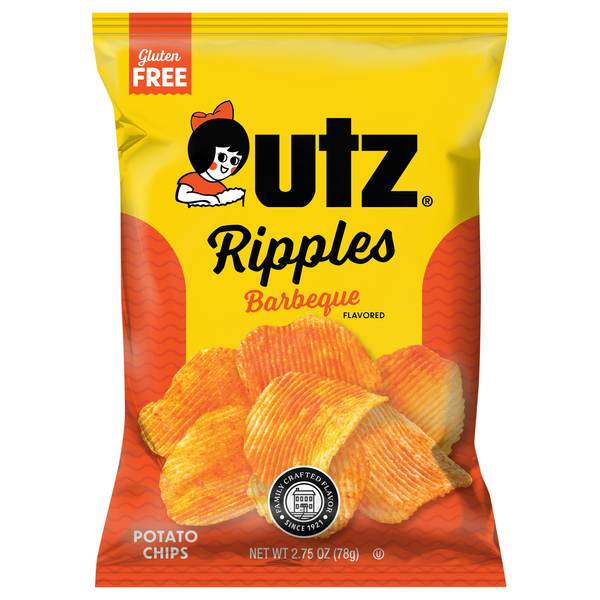 Utz Ripples Gluten Free Barbeque Potato Chips