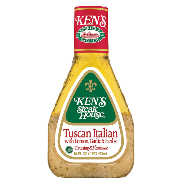 Ken's Steak House Tuscan Italian w/Lemon Garlic & Herbs Dressing Marinade