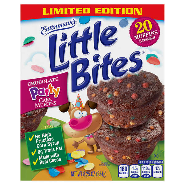 Save on Entenmann's Little Bites Chocolate Party Cake Muffins 5 ct
