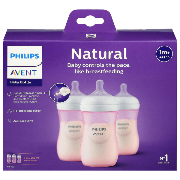 Philips Avent Natural Anti Colic Baby Bottles 1m+