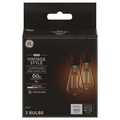 GE LED Vintage Style Clear Glass Medium Base Light Bulbs 60w Replacement
