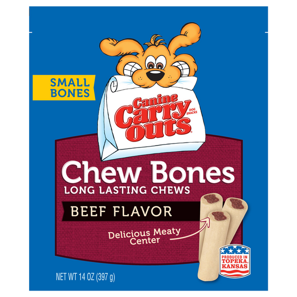 Save on Canine Carry Outs Chew Bones Dog Snacks Small Bones Beef Flavor