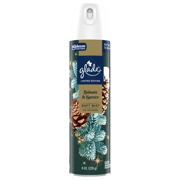 Glade Balsam & Spruce Soft Mist Air Freshener Aerosol Spray