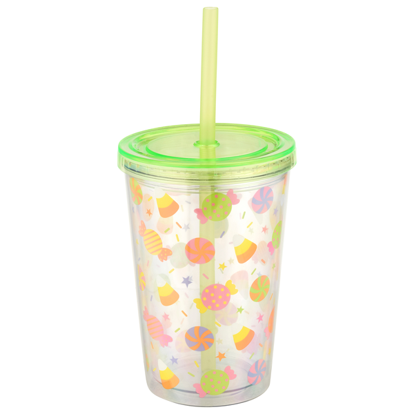 Smart Living Halloween Straw Tumbler Candy