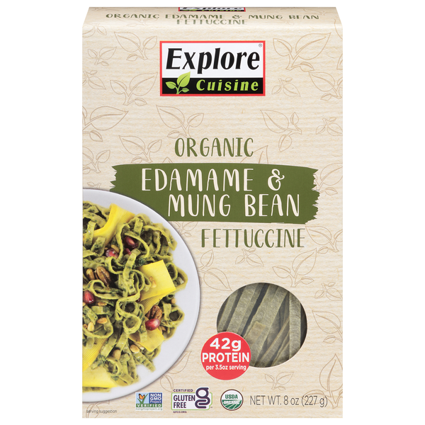 Explore Cuisine Organic Gluten Free Edamame & Mung Bean Fettuccine Pasta