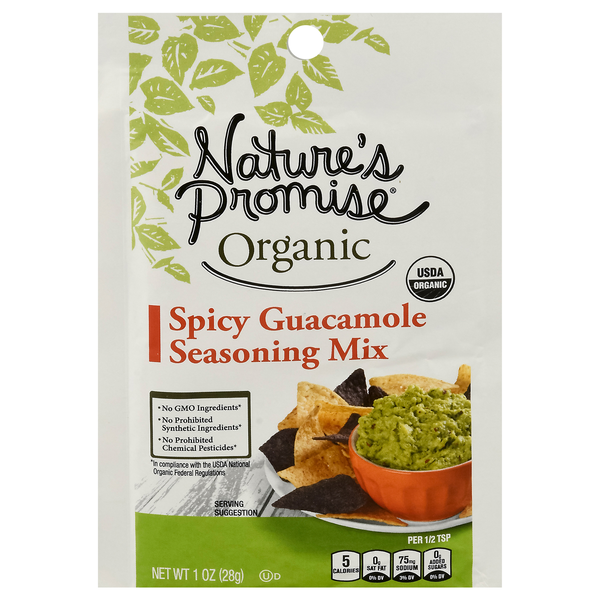 Nature's Promise Organic Spicy Guacamole Seasoning Mix