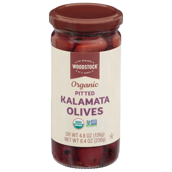 Woodstock Organic Pitted Kalamata Olives
