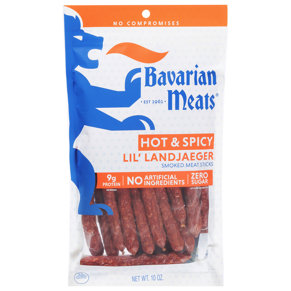 Bavarian Meats Hot & Spicy Lil' Landjaeger Hardwood Smoked Sausages