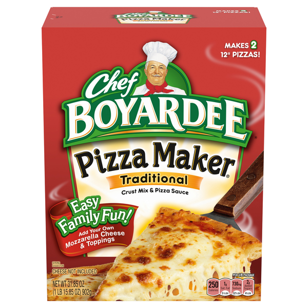 Chef Boyardee Pizza Maker Traditional Crust Mix & Sauce