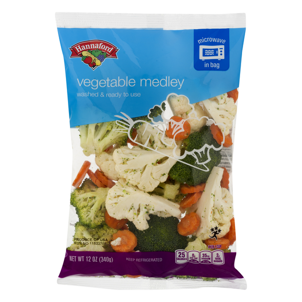 Hannaford Vegetable Medley Microwaveable Bag