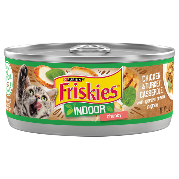 Friskies Indoor Chunky Chicken & Turkey Casserole Adult Wet Cat Food
