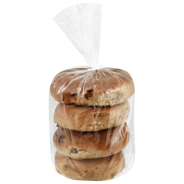 Hannaford Bakery Cinnamon Raisin Bagels Unsliced - 4 ct