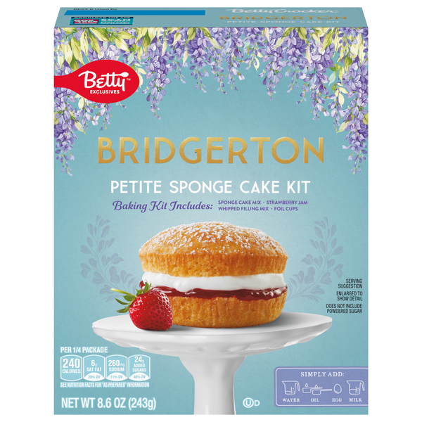 Betty Crocker Bridgerton Petite Sponge Cake Baking Kit