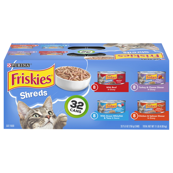 Save on Friskies Shreds Wet Cat Food Variety Pack 32 ct Order Online