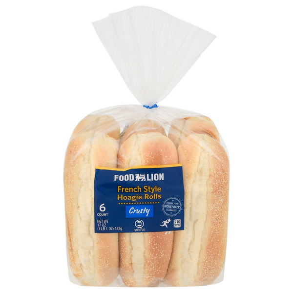 Save on Food Lion Crusty French Style Hoagie Rolls 6 ct Order Online