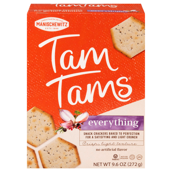 Tam Tams Kosher Everything Snack Crackers