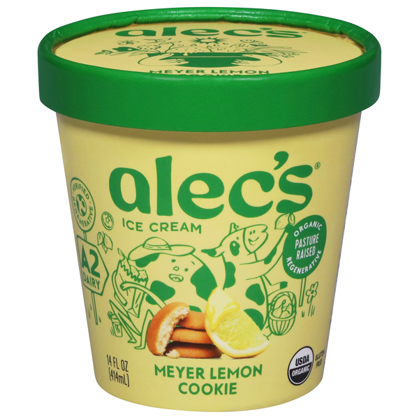 Alec's Meyer Lemon Cookie Ice Cream