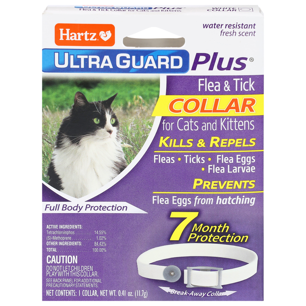 Hartz UltraGuard Plus Flea & Tick Collar for Cats & Kittens Fresh Scent