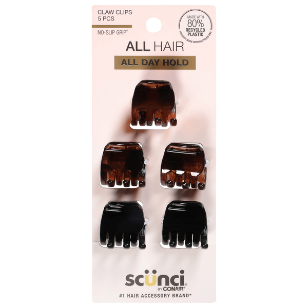 Scunci No Slip Grip Jaw Clips