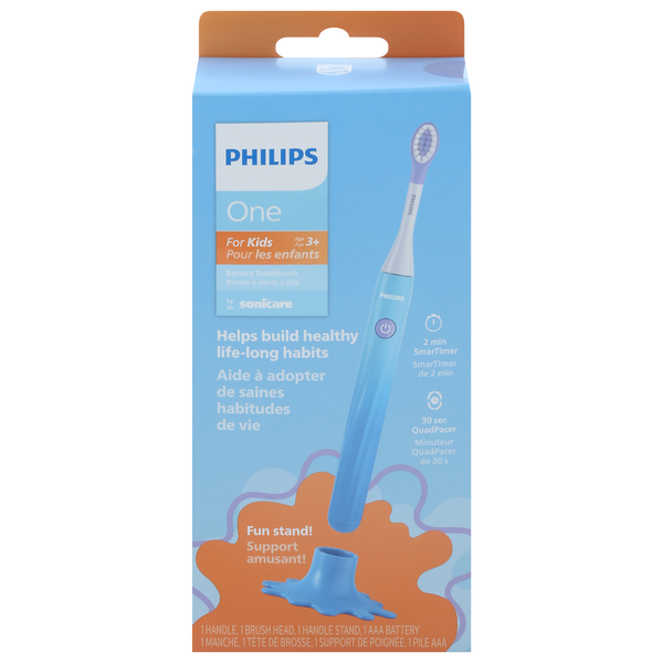 Philips One for Kids Blue Battery Powered Toothbrush
