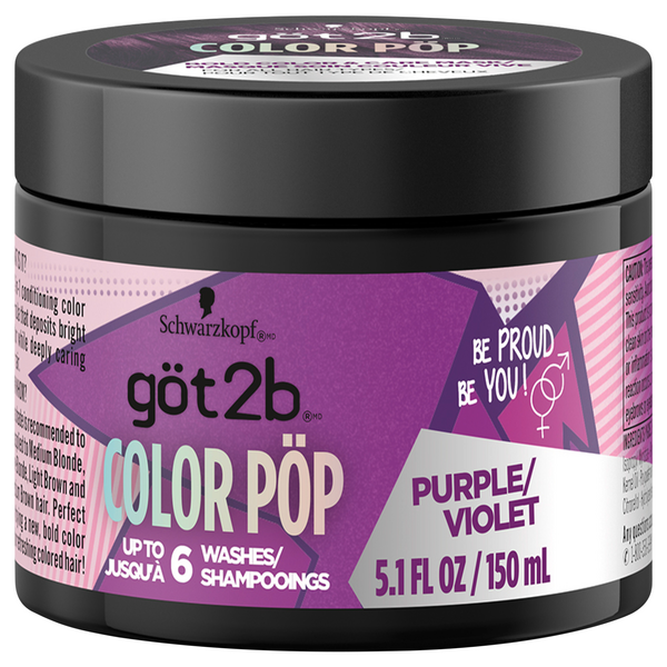 Save on Got2b Color Pop Semi Permanent Hair Color Mask Purple Violet