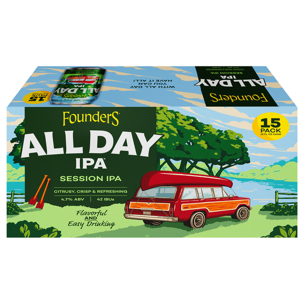 Founders All Day IPA Session Ale Beer - 15 pk