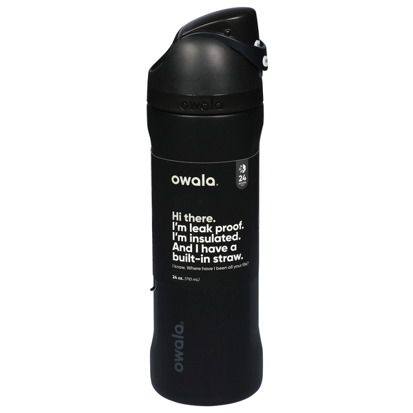 Owala FreeSip 24 oz Stainless Steel Water Bottle Black