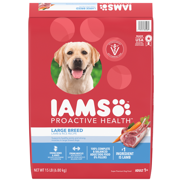Save on IAMS Proactive Health Large Breed Adult Dry Dog Food Lamb Rice