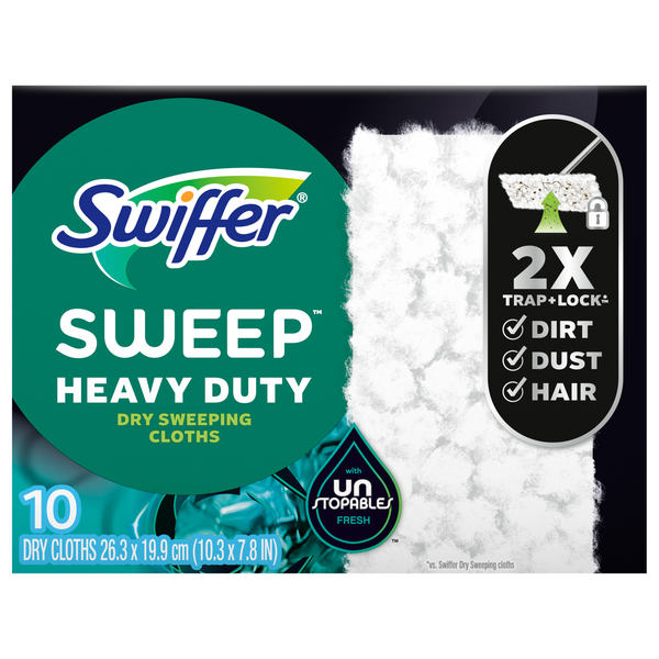 Swiffer Unstopables Fresh Scent Heavy Duty Dry Multi-Surface Cloth Refills
