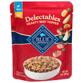 Blue Buffalo Delectables Natural Grain Free Beef Dinner Dog Food Topper