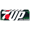 7UP Zero Sugar Lemon Lime Soda Caffeine Free - 12 pk