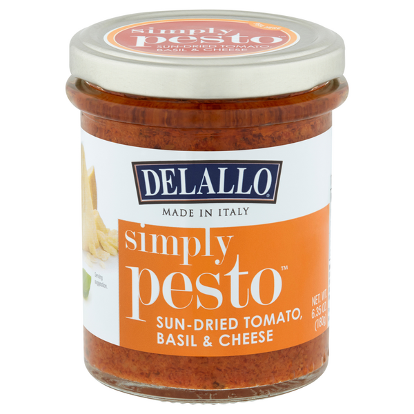 DeLallo Simply Sun-Dried Tomato Basil & Cheese Pesto Pasta Sauce