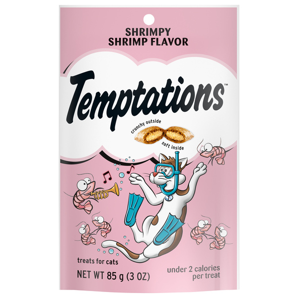 Temptations Shrimpy Shrimp Flavor Crunchy & Soft Cat Treats