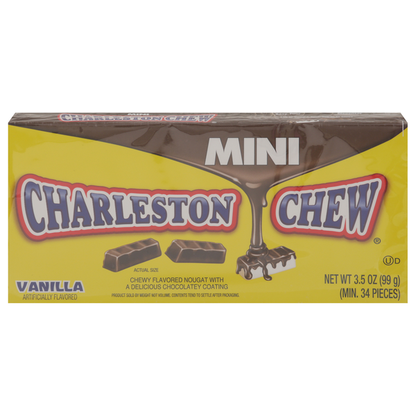 Charleston Chew Chocolate Covered Vanilla Mini Candy Movie Theater Box