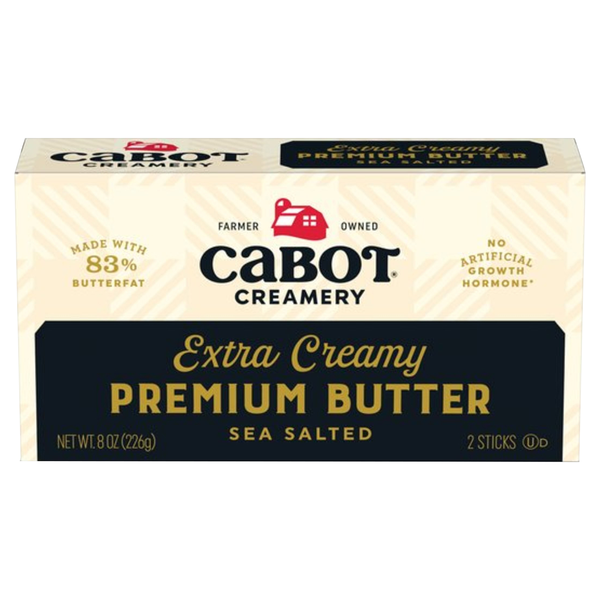 Cabot Sea Salted Extra Creamy Premium Butter Sticks - 2 ct