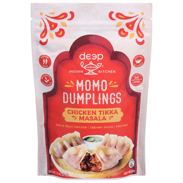 Deep Indian Kitchen Chicken Tikka Masala Momo Dumplings Frozen