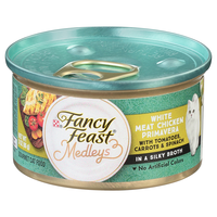 Fancy Feast Medleys in Broth White Meat Chicken Primavera Wet Cat Food