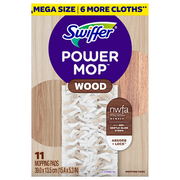 Swiffer PowerMop Dry Wood Mopping Pads