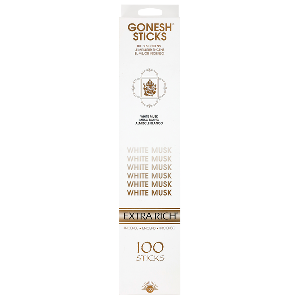 Gonesh Sticks Extra Rich White Musk Incense Air Freshener