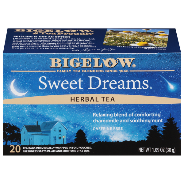 Bigelow Caffeine Free Sweet Dreams Herbal Tea Bags