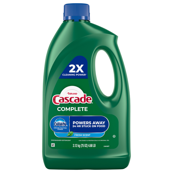 Cascade Complete Dawn Fresh Scent Liquid Gel Dishwasher Detergent