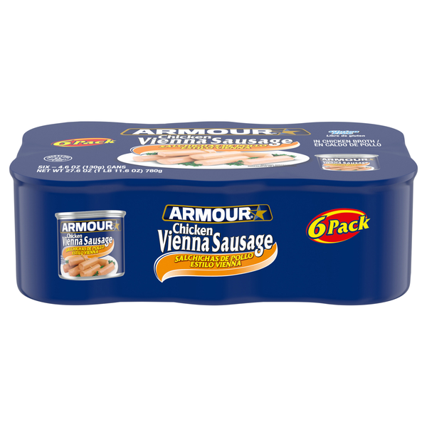 Armour Star Chicken Vienna Sausage - 6 ct