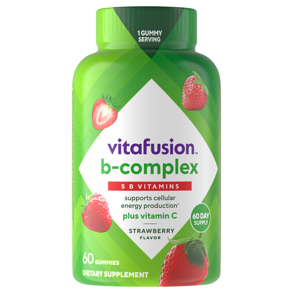 vitafusion Strawberry B-Complex Dietary Supplement Gummies