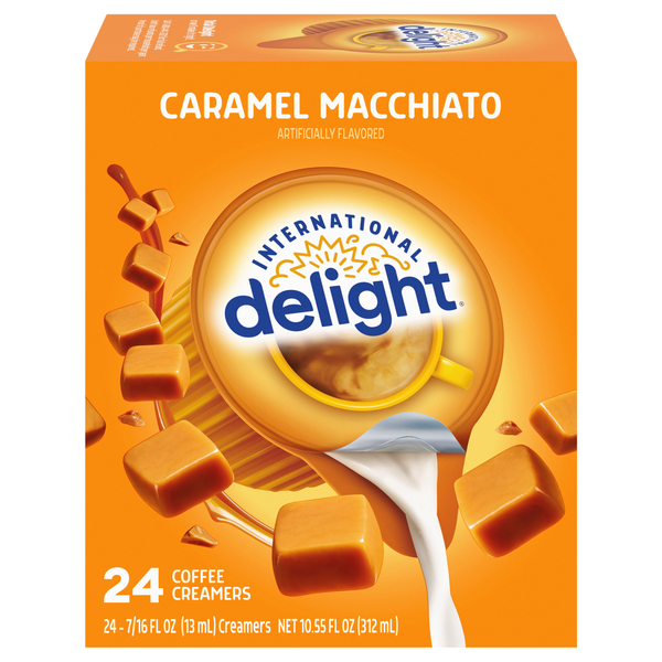 International Delight Caramel Macchiato Coffee Creamer Singles - 24 ct