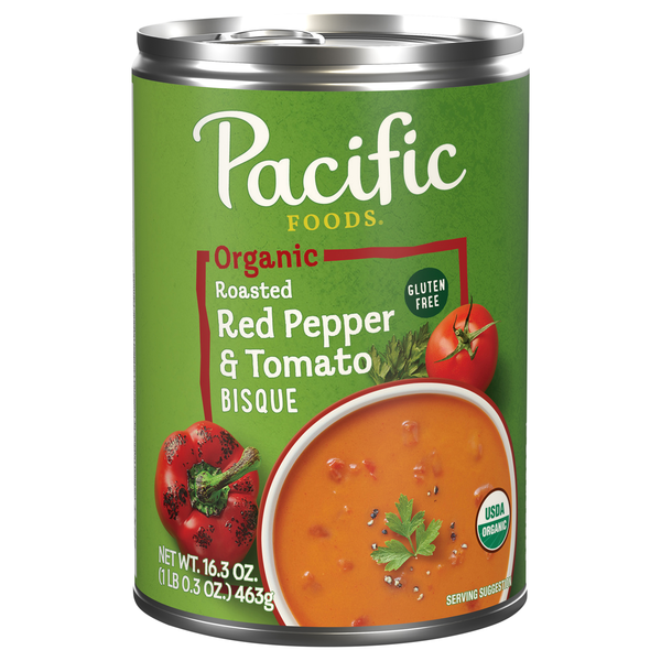 Pacific Foods Organic Gluten Free Red Pepper & Tomato Bisque Soup