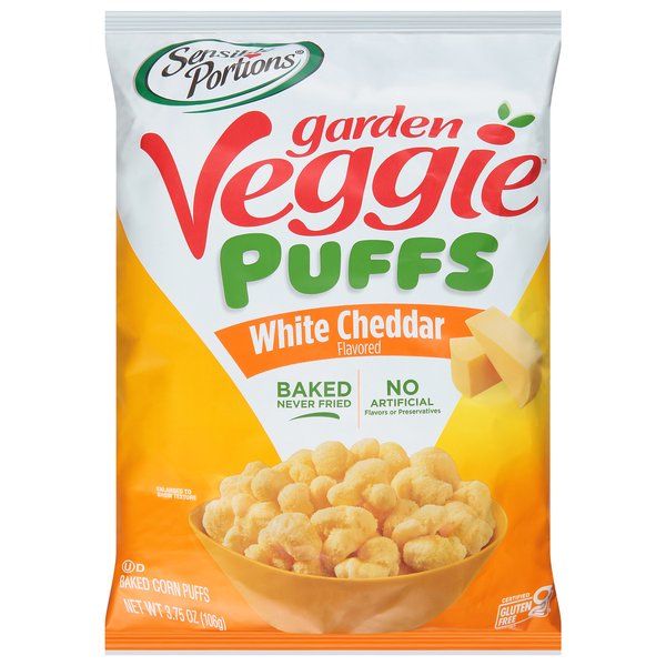 Sensible Portions Gluten Free White Cheddar Garden Veggie Puffs