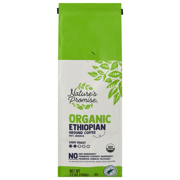 Nature's Promise Organic Ethiopian Light Roast Ground Coffee